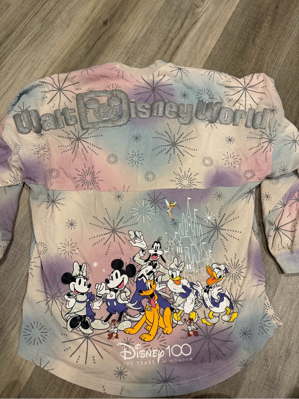 Disney 100 fireworks women’s sport jersey small